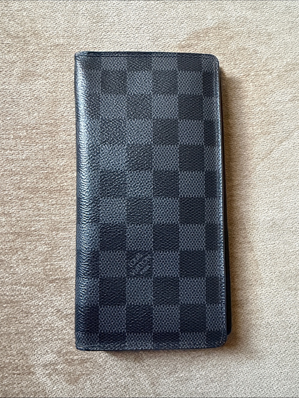 Louis Vuitton Damier Graphite Checker Money Clip Wallet - Black & Gray